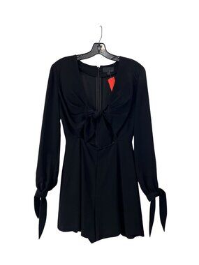 $325 Intermix Black Cut-Out Romper Jumpsuit size Small